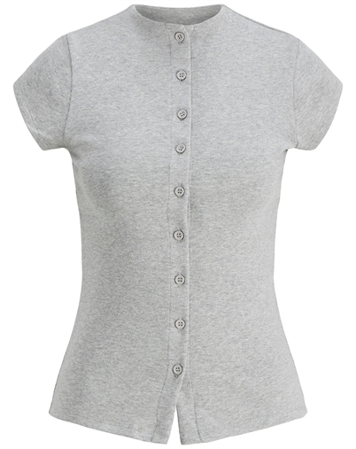 JJXX - JXMya Cap T-Shirt - Medium Grey Melange